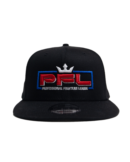 PFL Black New Era Snapback - Red Logo