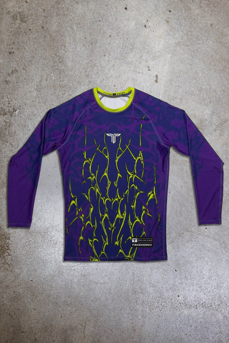 Youth Symbiotek Long-Sleeve Rashguard - Purple