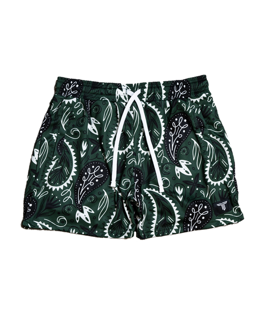 Bandana Mesh Training Short (5” Inseam) - Hunter