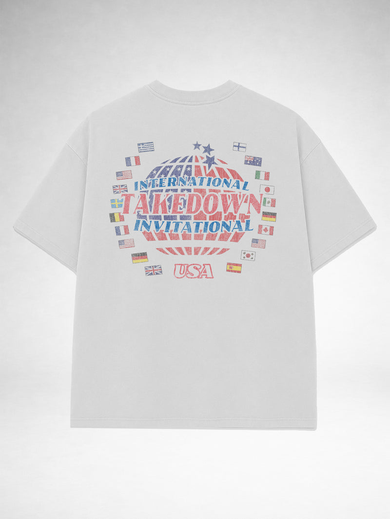 Takedown Oversized Tee - International Globe - White