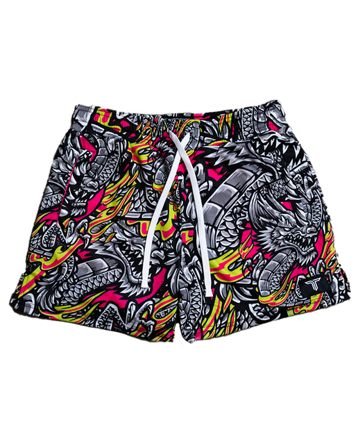 Iron Dragon Mesh Training Short (5” Inseam) - Magenta