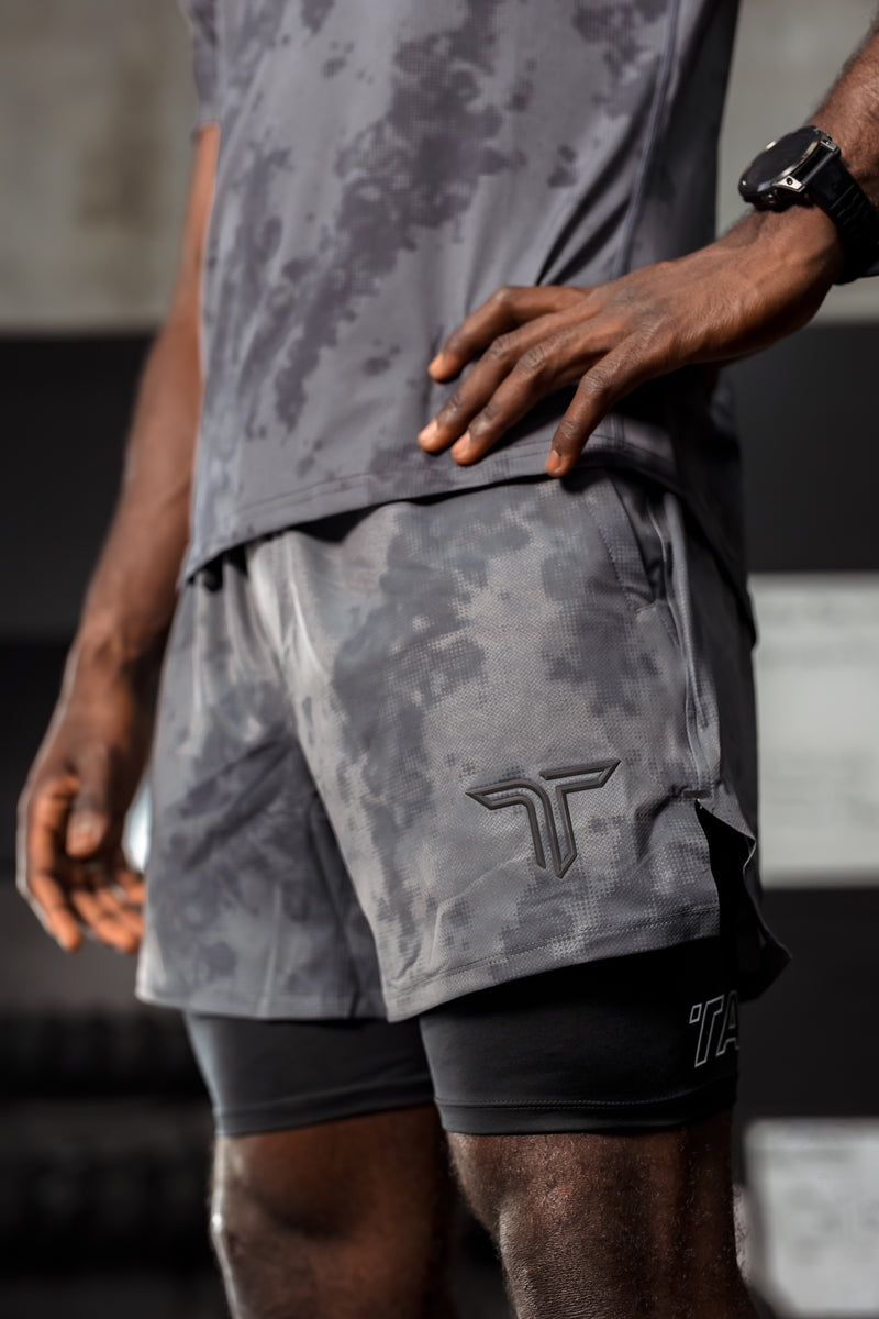 T-Tech Lined Training Shorts (5” Inseam) - Grey Phantom