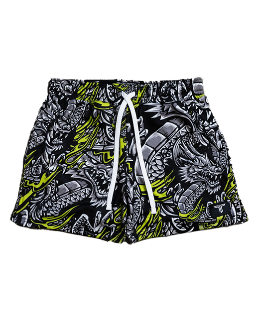 Iron Dragon Mesh Training Short (5” Inseam) - Black Acid