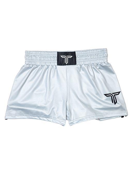 Essential Women's Fight Shorts (3” Inseam) - Silver