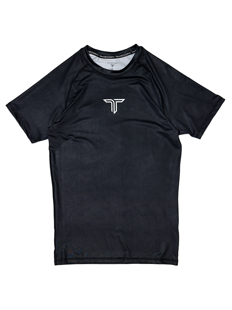 Youth Essential Short-Sleeve Rashguard - Black