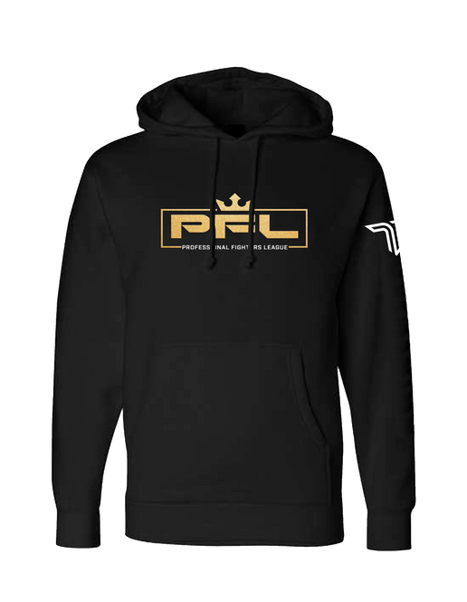 PFL Gold Logo Hoodie - Black