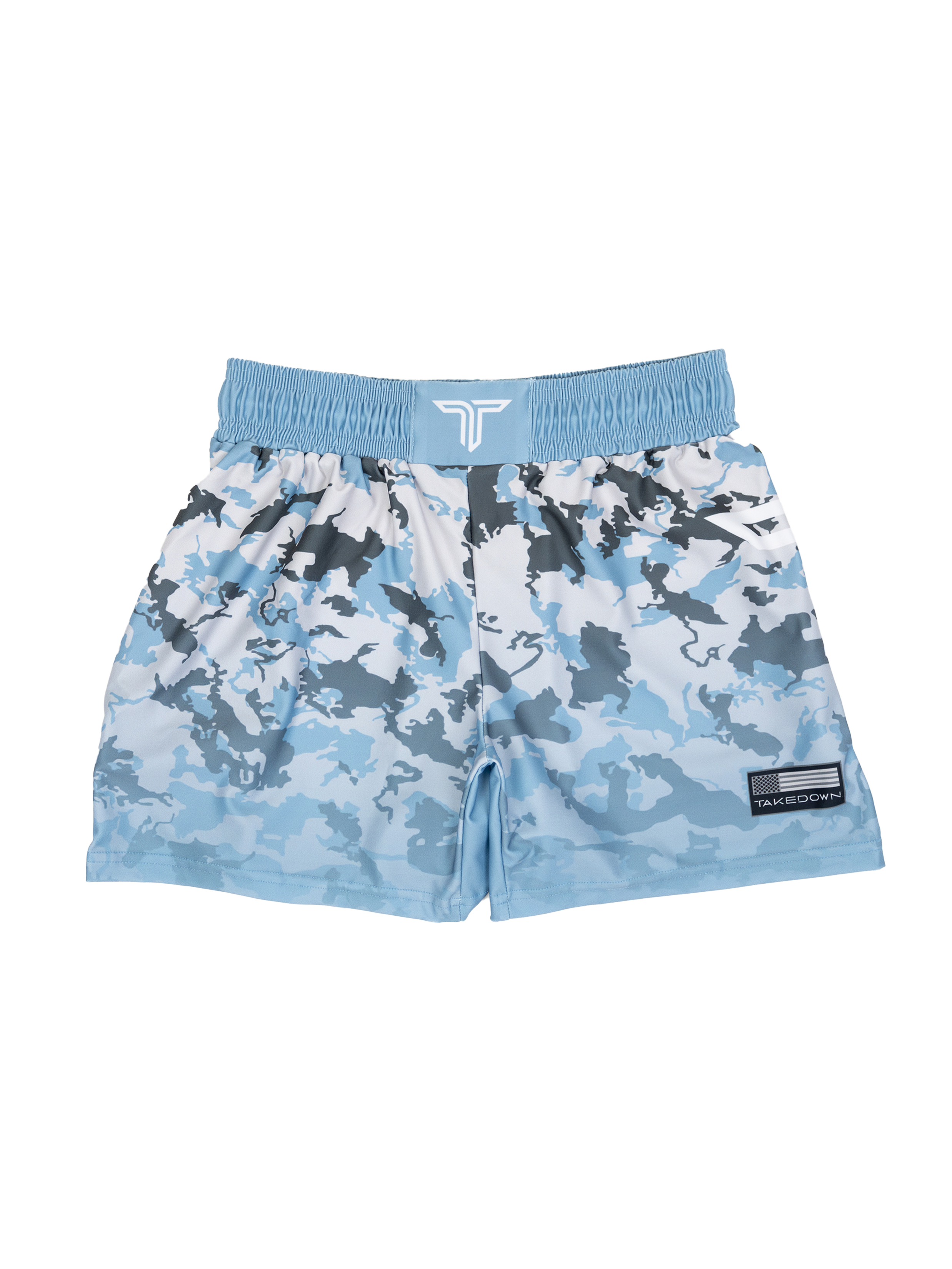 Particle Camo Fight Shorts - Ice Blue (5