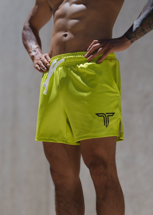 Essential Gym Shorts (5” & 7” Inseam) - Acid Green