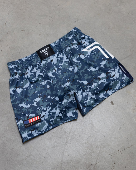 Youth Sea Camo Fight Shorts