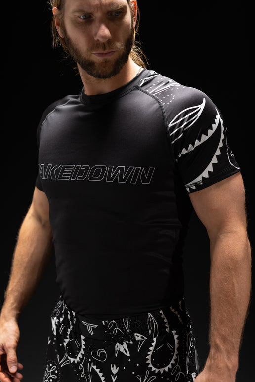 Blackout Bandana Short-Sleeve Rashguard