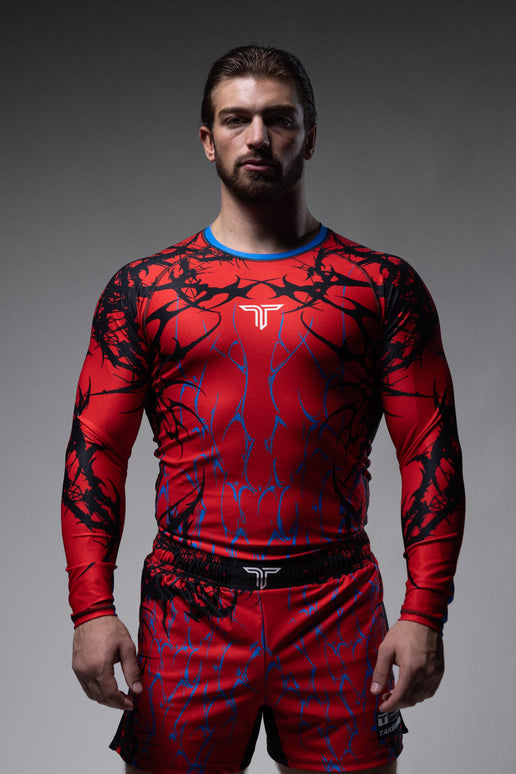 Symbiotek Long-Sleeve Rashguard - Red