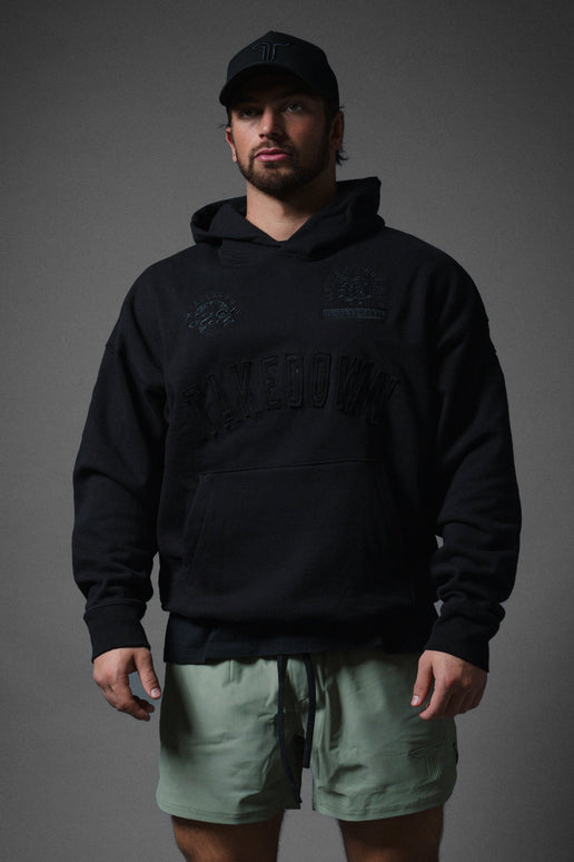 Takedown Arch Heavyweight Hoodie - Black/Black