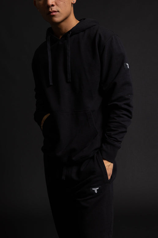 Takedown Sleeve Patch Hoodie - Black