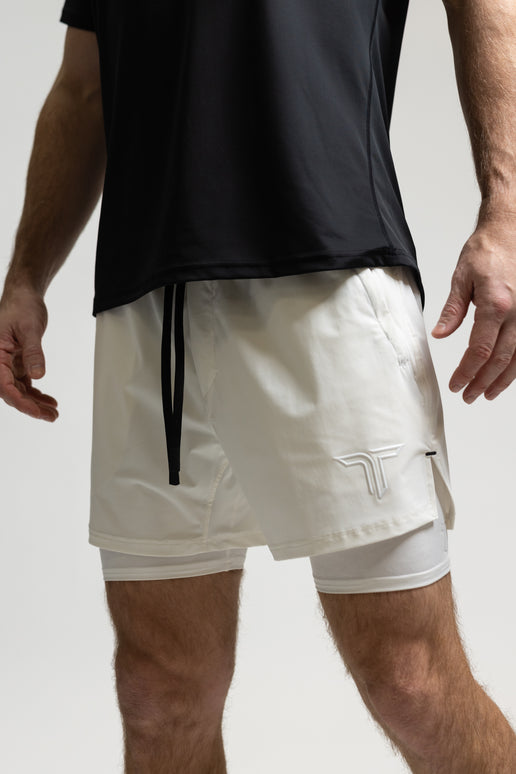 Intensity Lined Training Shorts (5”Inseam) - White