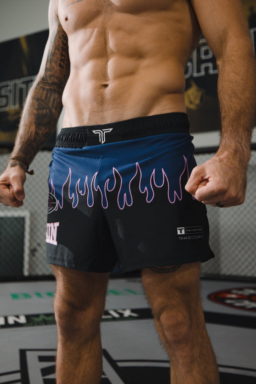 Fire FC Fight Shorts (5”&7“ Inseam) - Blue