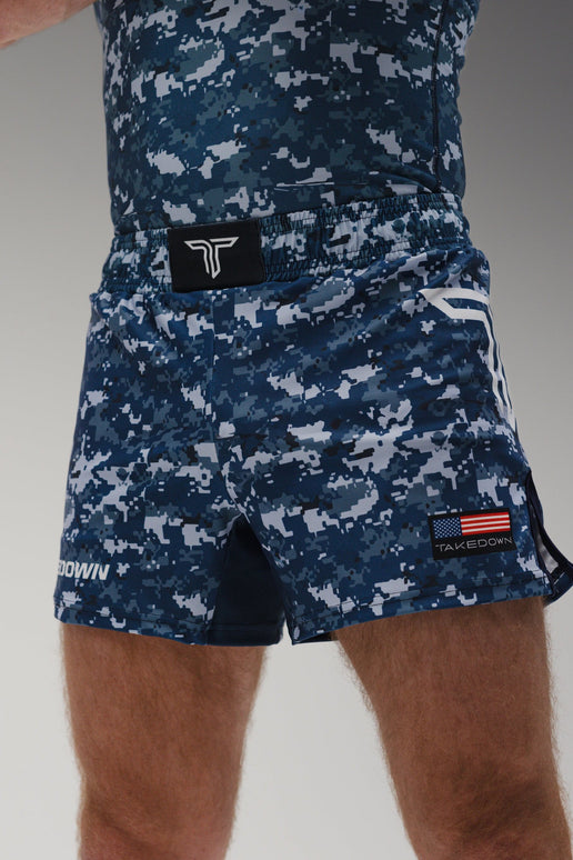 Sea Camo Fight Shorts (5”&7“ Inseam)