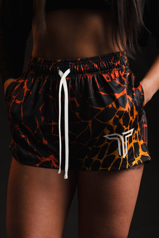 Magma Women's Gym Short (3” Inseam) - Lava