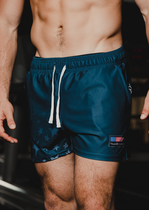 Gym Star Gym Shorts - Navy (5”&7” Inseam)