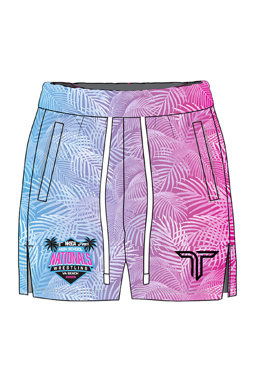 2025 NHSCA Nationals Mesh Short - Pink/Blue (5” Inseam)