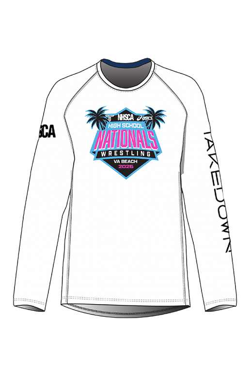 2025 NHSCA Nationals Long Sleeve Raglan - White