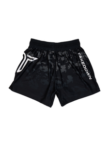 Particle Camo Women's Fight Shorts - Onyx (3" & 5" Inseam)