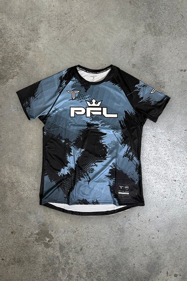 PFL Kaos Camo Walk Out Raglan Top - Slate Blue