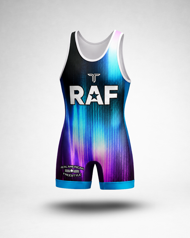 RAF14 Las Vegas Aura Wrestling Men's Singlet - Blue
