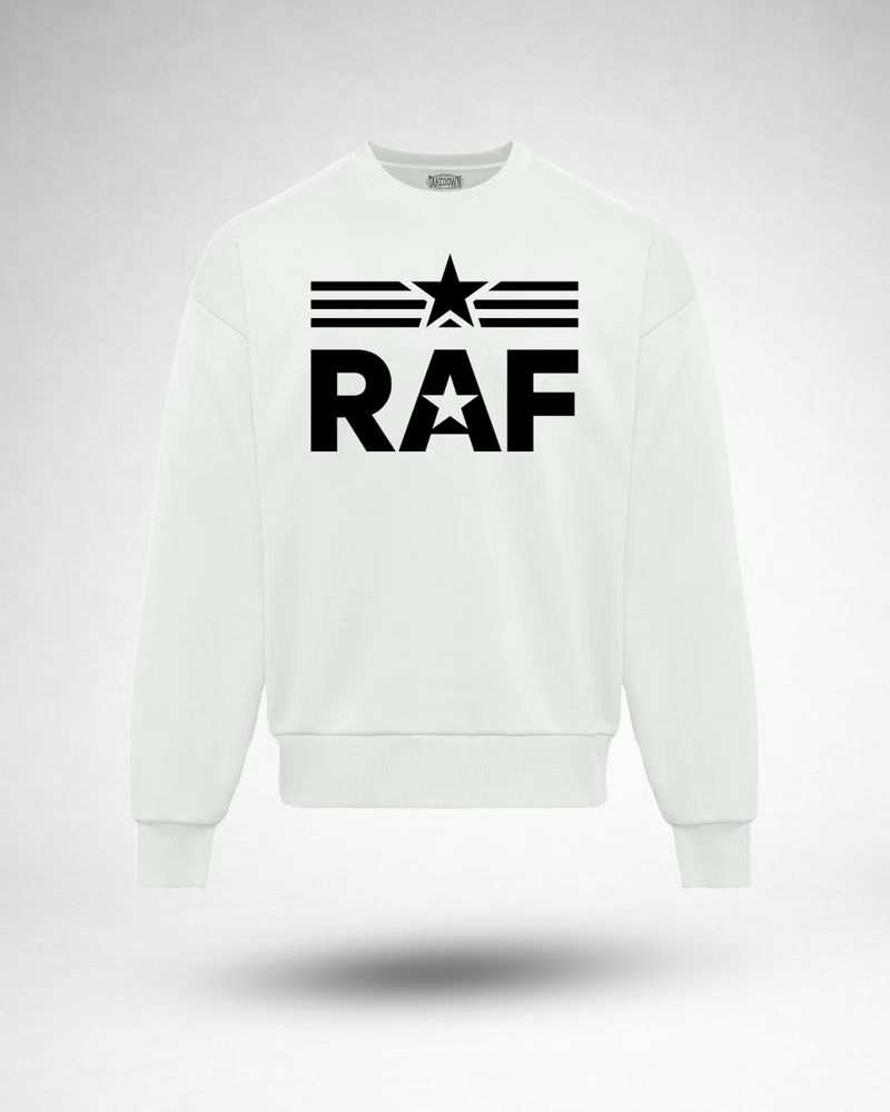 RAF Logo Crew Neck - White