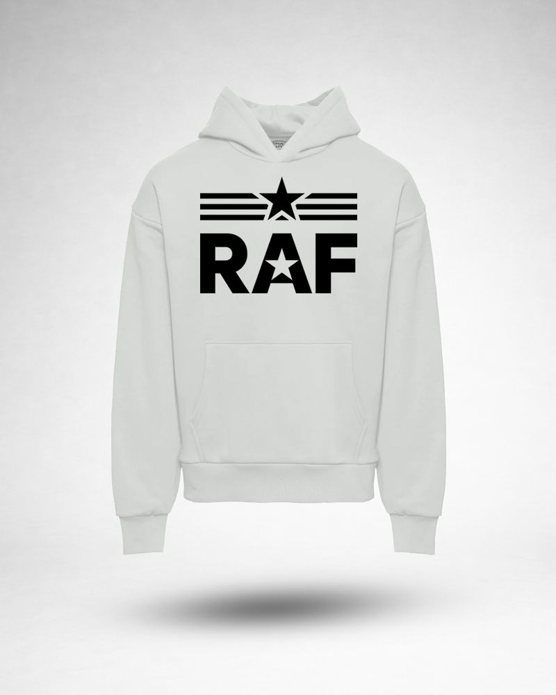 RAF Logo Hoodie - White