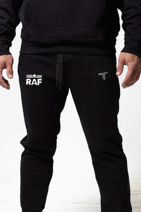 RAF Logo Leg Patch Heavyweight Jogger - Black