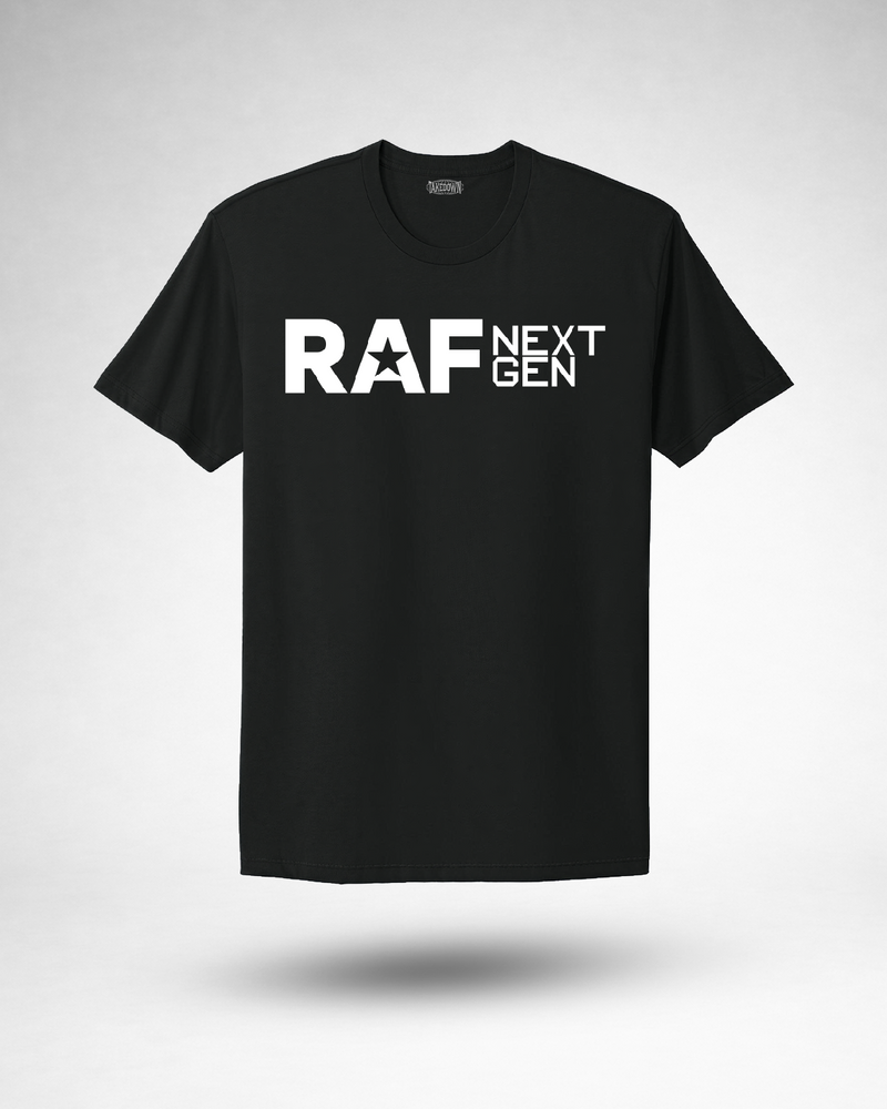 RAF Daily Grind Tee - RAF NextGen Logo Tee - Black