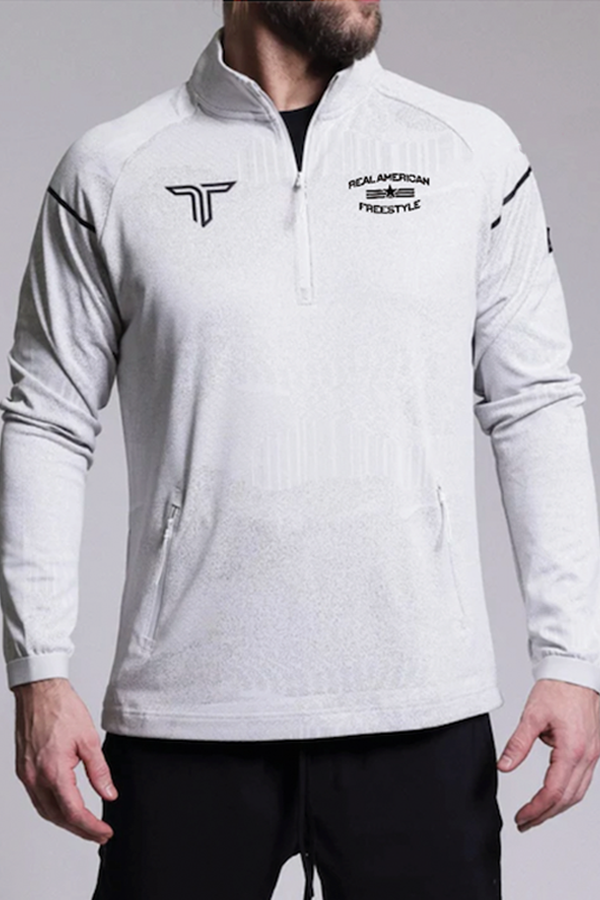 Real American Freestyle Night Vision Quarter Zip - White