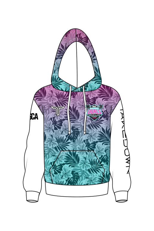 2025 NHSCA Duals Performance Hoodie - Pink/Blue