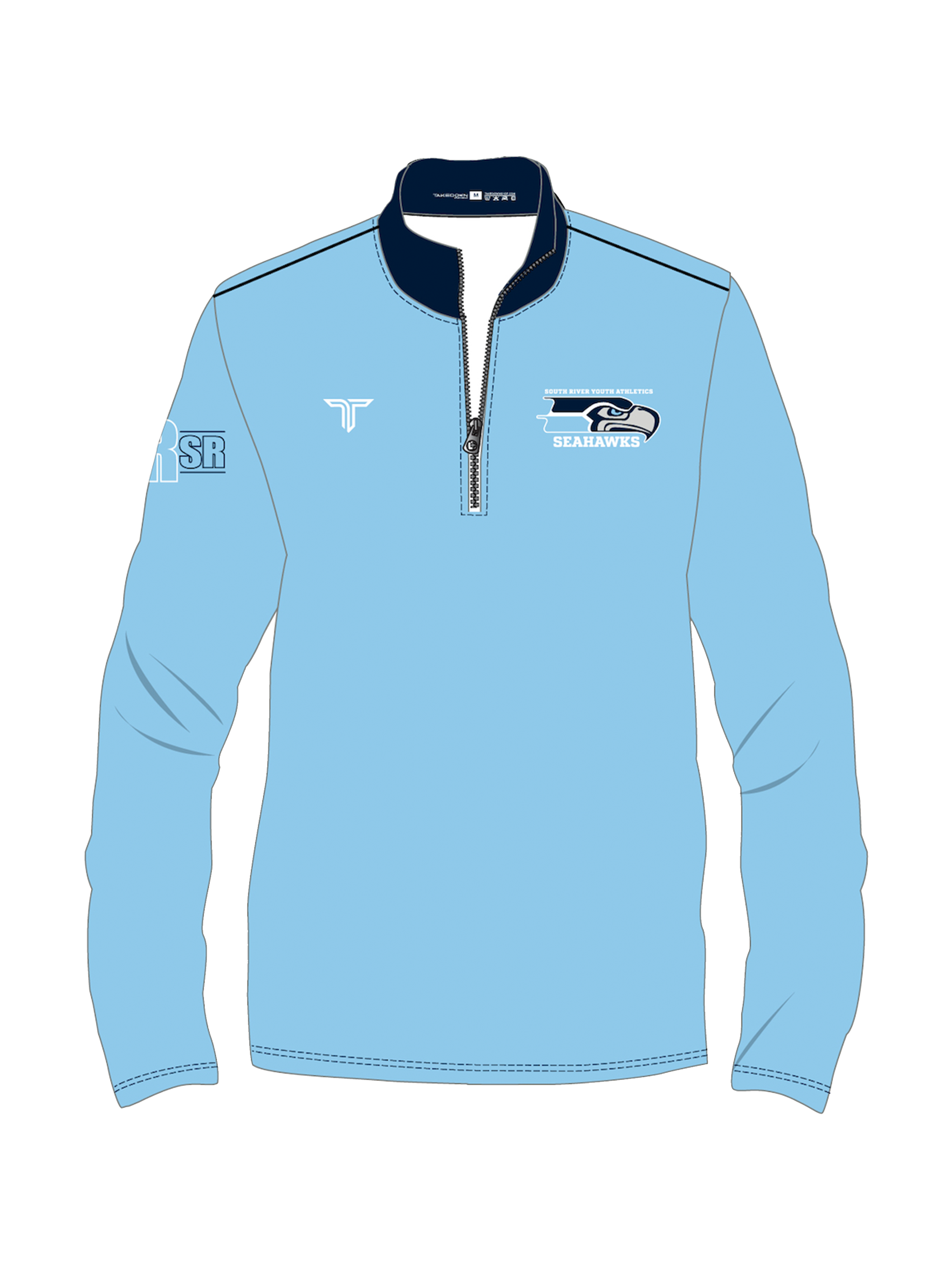 South River Youth Athletics Quarter Zip - Baby Blue