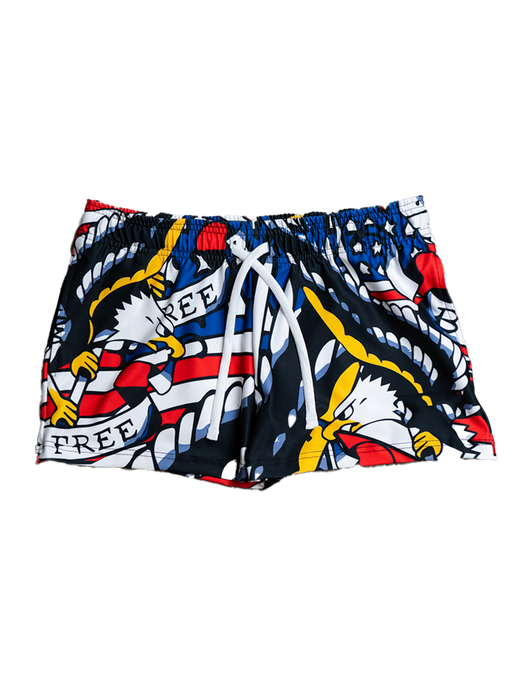 Star Spangled Women's Gym Short (3” Inseam)