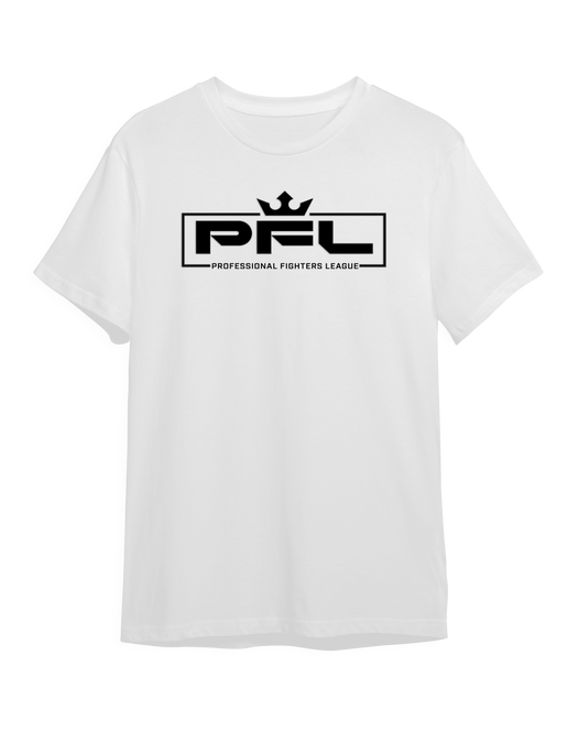 PFL Black Logo T-Shirt - White