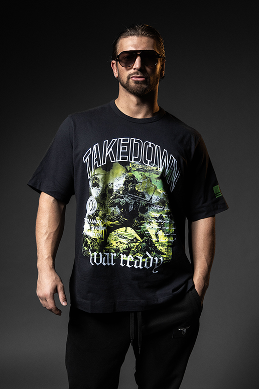 Trooper Oversized T-Shirt - Black