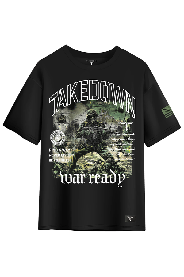 Trooper Oversized T-Shirt - Black