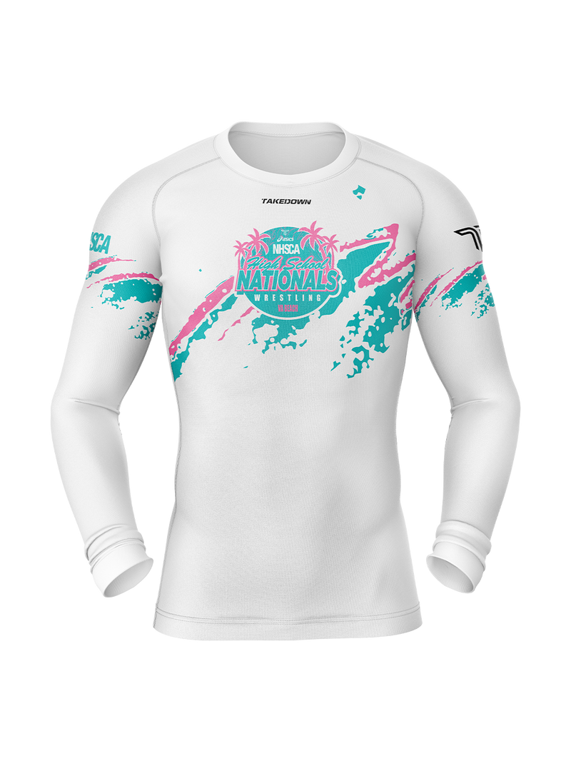 2026 NHSCA Nationals Long Sleeve Raglan - White