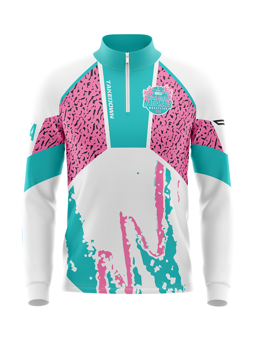 2026 NHSCA Nationals Quarter Zip - White *PREORDER*