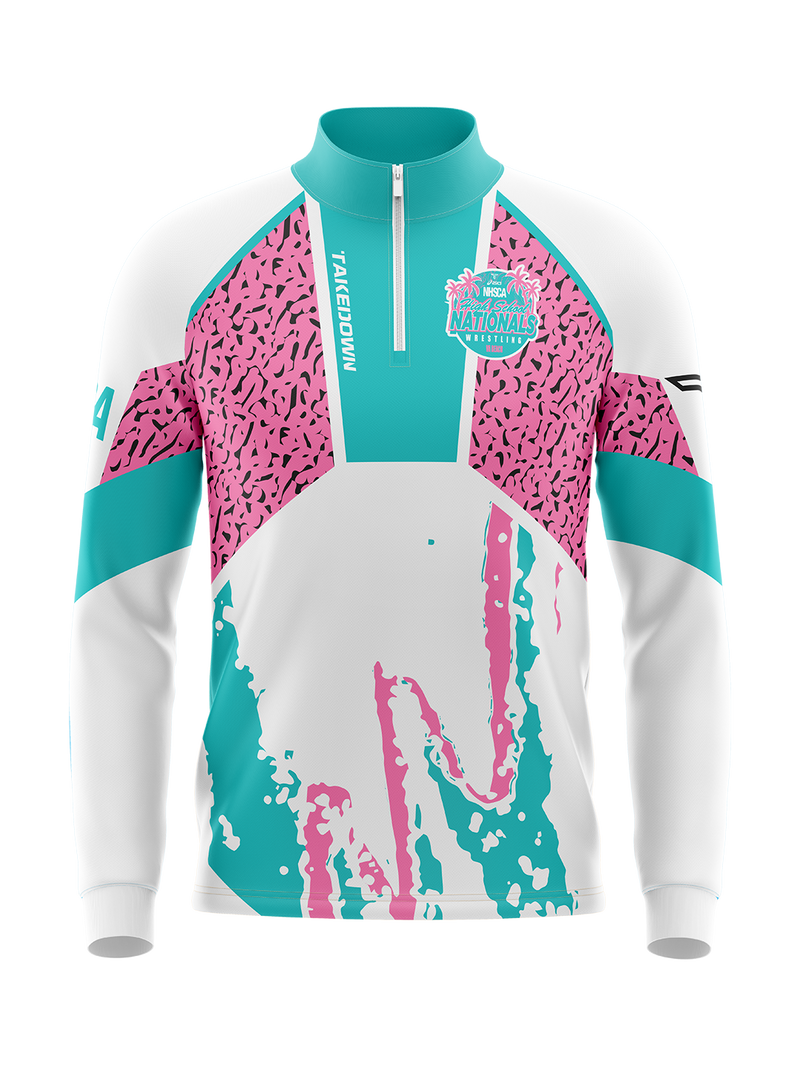 Youth 2026 NHSCA Nationals Quarter Zip - White *PREORDER*