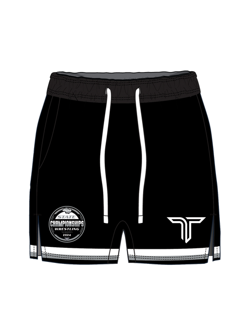 2024 GHSA State Gym Shorts - Black (5” Inseam)