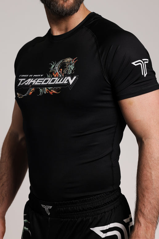 Find A Way Short-Sleeve Rashguard - Black