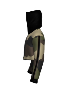TD-CRPHD-007 360° Custom Cropped Hoodie