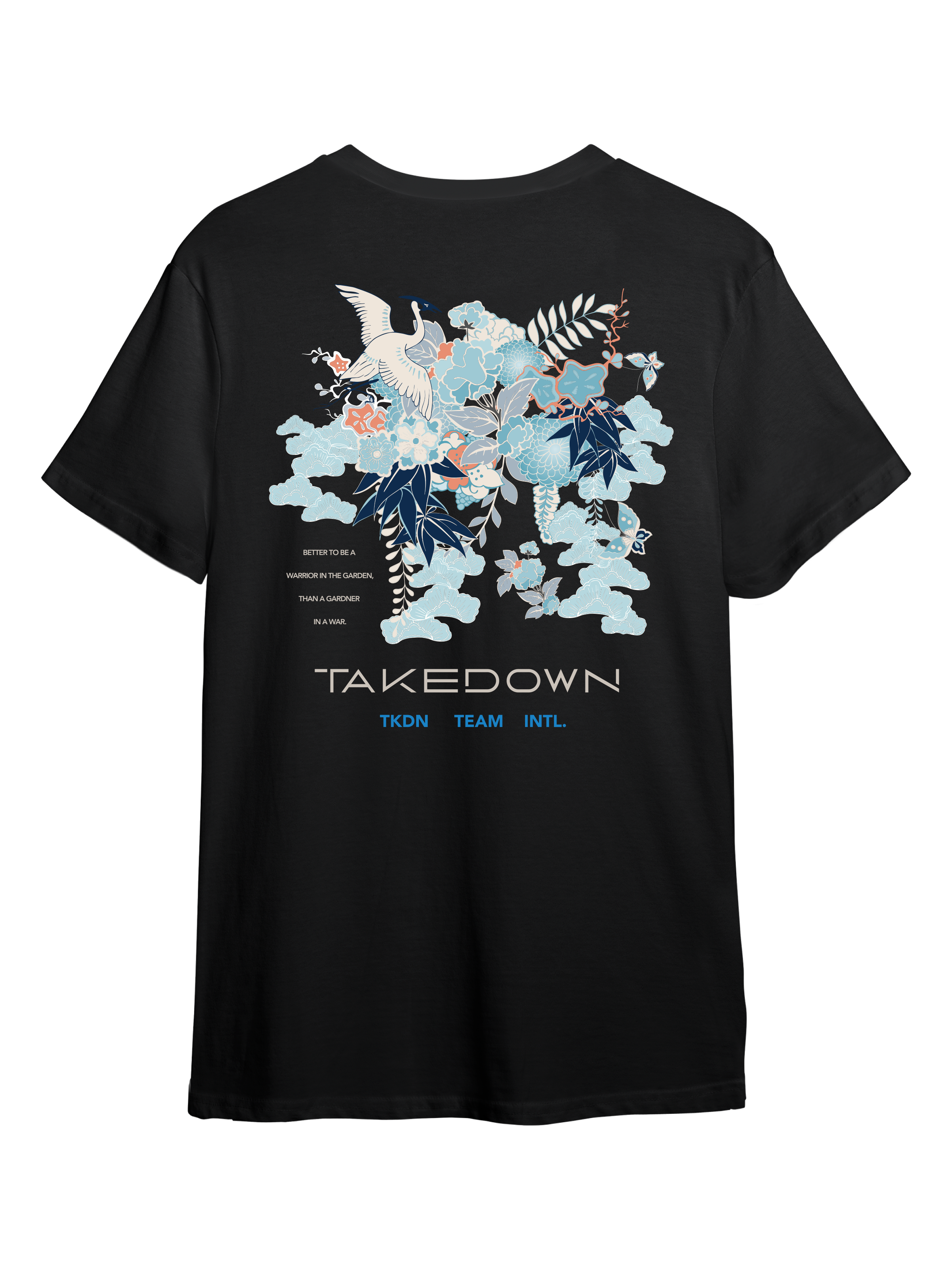 Blue Flowers Graphic T-Shirt