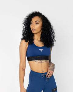 Power Tech Racerback Sports Bra Navy