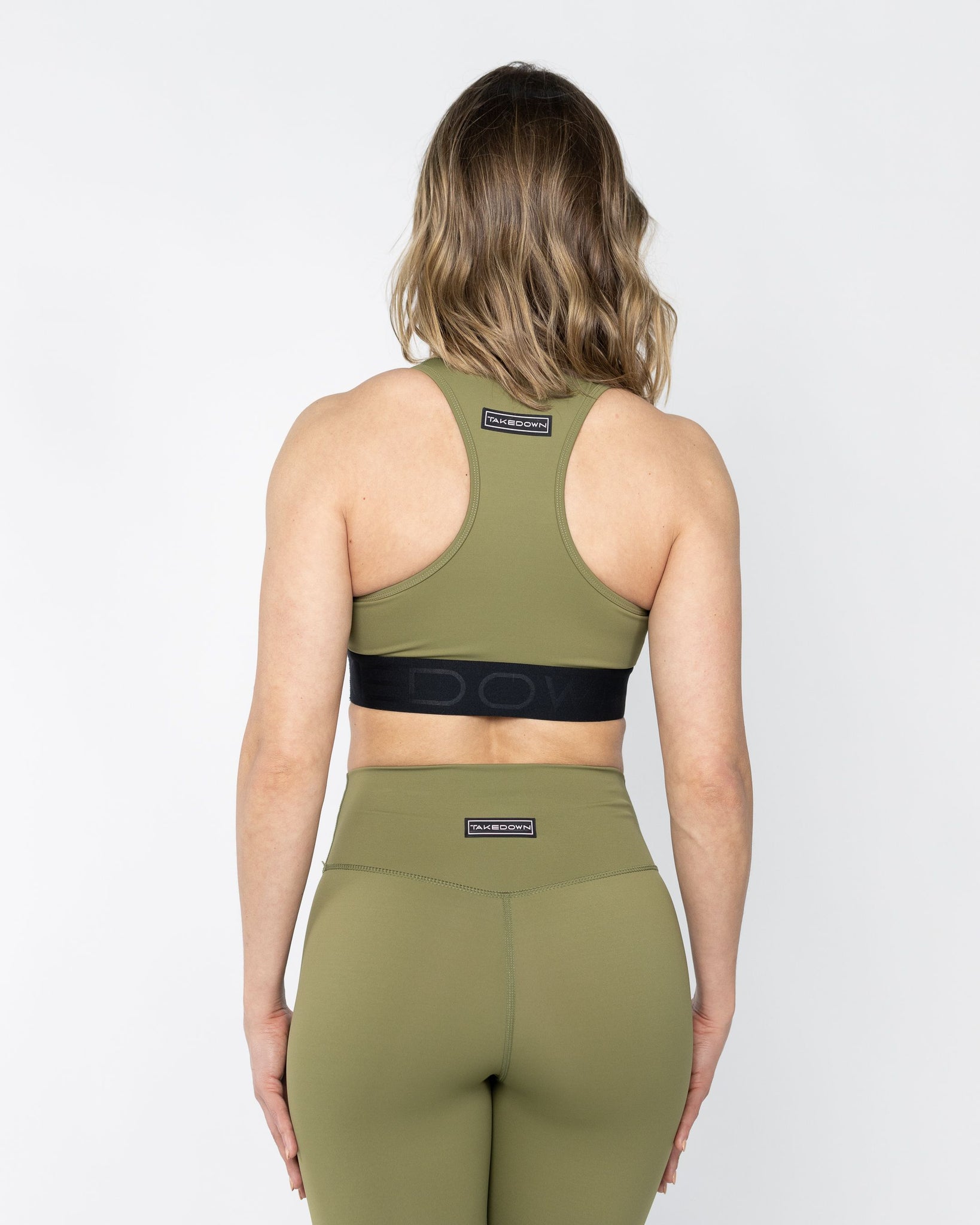 High Waist Power Tech Legging Army Green