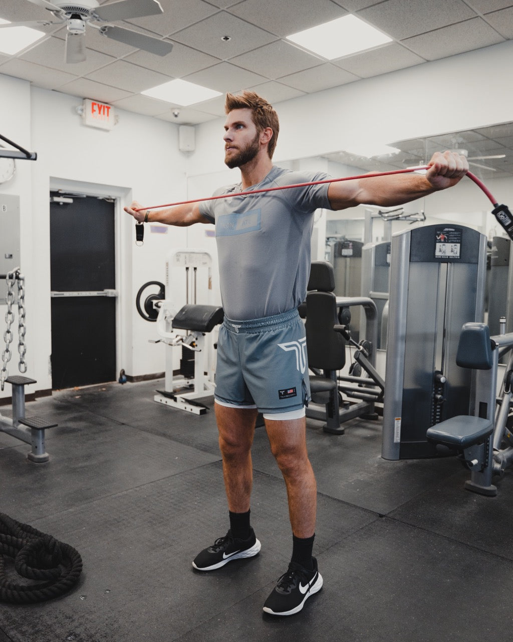 Steel Grey Core Fight Shorts (5"&7“ Inseam)