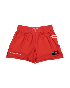 Primary Red Core Fight Shorts (5"&7“ Inseam)