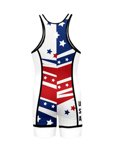 Star Spangled Wrestling Singlet